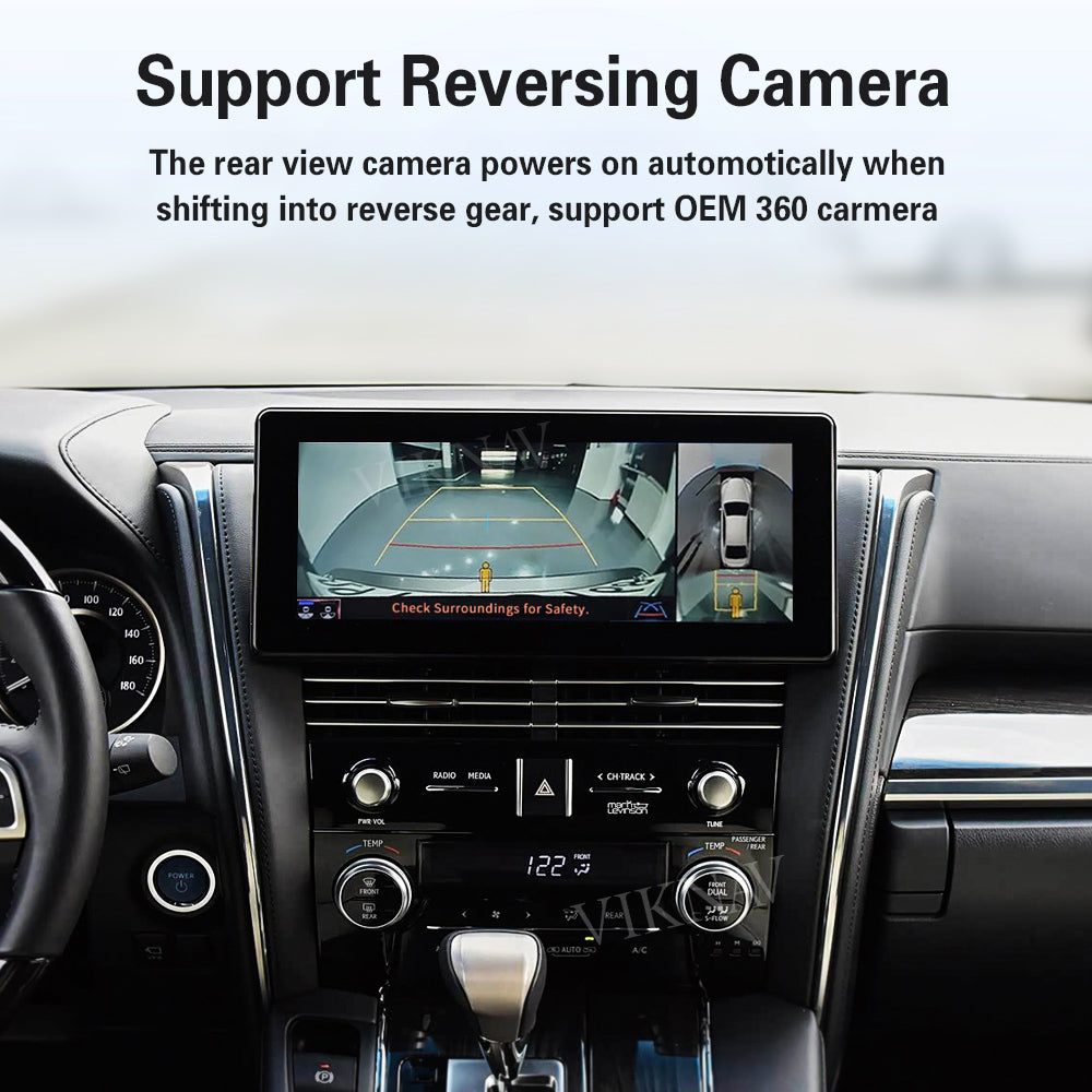 VIKNAV Wireless CarPlay Android Auto Decoder Linux Interface Box Upgrade for Lexus LM 2020-2023