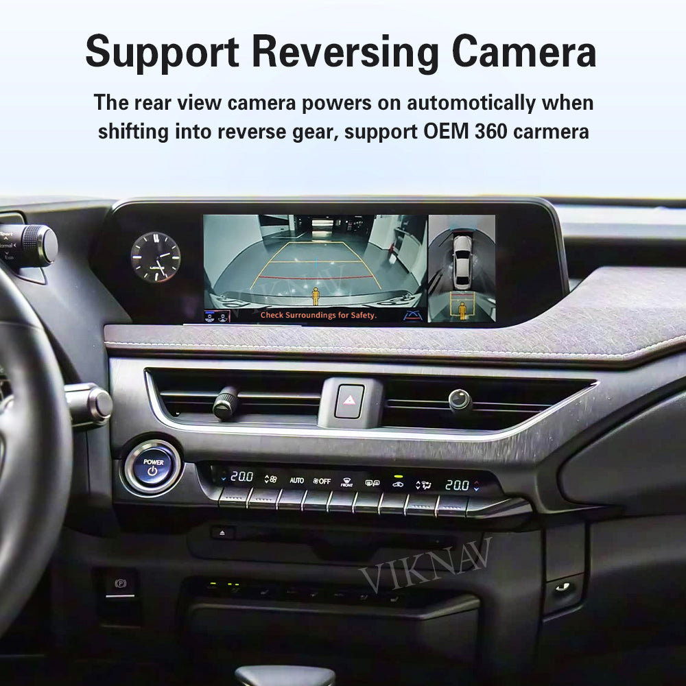 VIKNAV Wireless CarPlay Android Auto Decoder Linux Interface Box Upgrade for Lexus UX 2019-2022