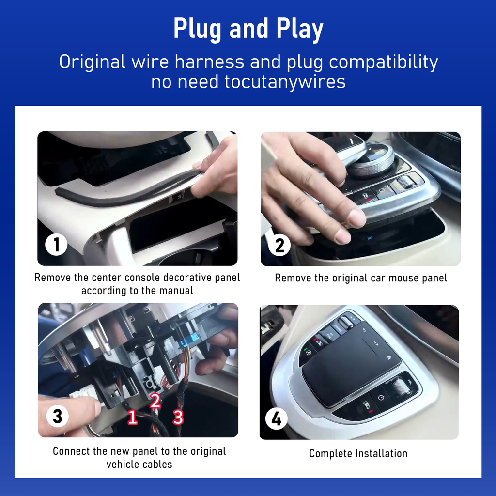 Touchpad Control Panel Mouse For Mercedes Benz C-Class 2015-2018 E G Class 2016-2018 GLC Handwriting Car Center Console