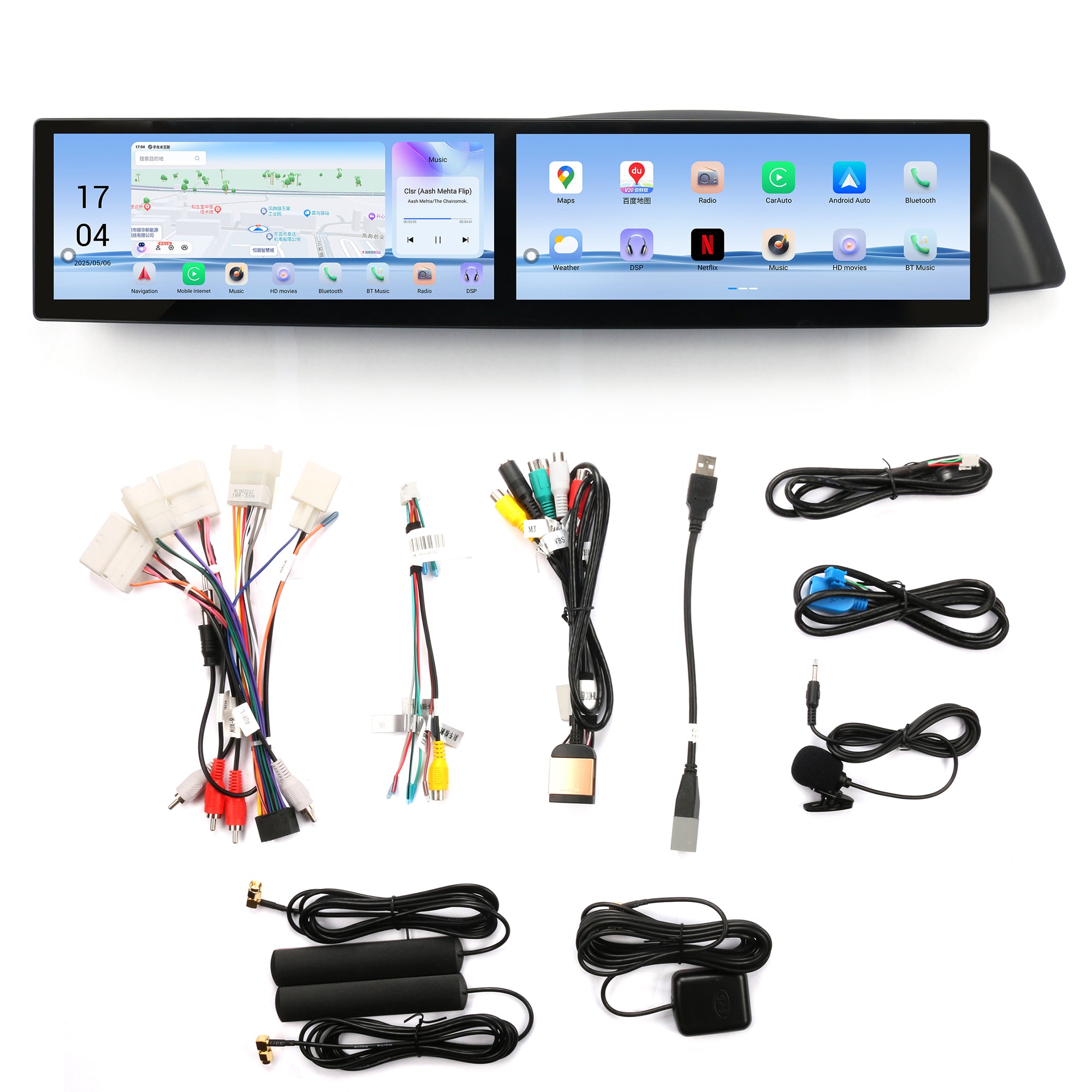 VIKNAV Dual 12.3 Inch Android Car Radio for Toyota 86 Subaru BRZ 2012-2020 Auto Stereo Screen Upgrade Wireless Carplay GPS Navigation Multimedia Player Head Unit