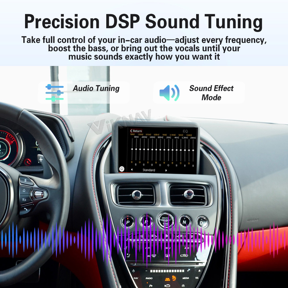 Viknav Linux System Decoder Box for Aston Martin DB11 Vantage Upgrade Interface Wireless Carplay Android Auto Decoding Box Autolink Airplay