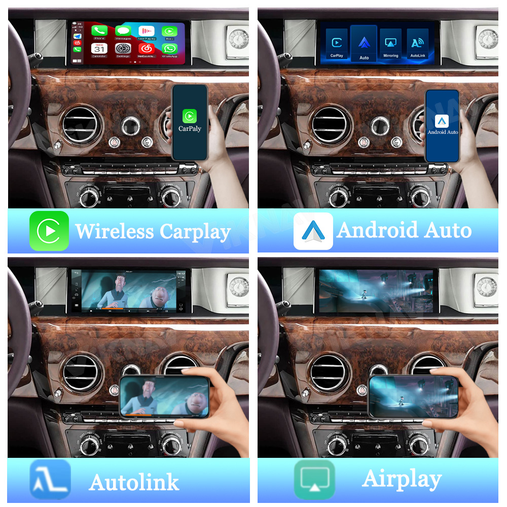 Viknav Linux System Decoder Box for Rolls-Royce Phantom 2017-2018 Upgrade Interface Wireless Carplay Android Auto Decoding Box Autolink Airplay