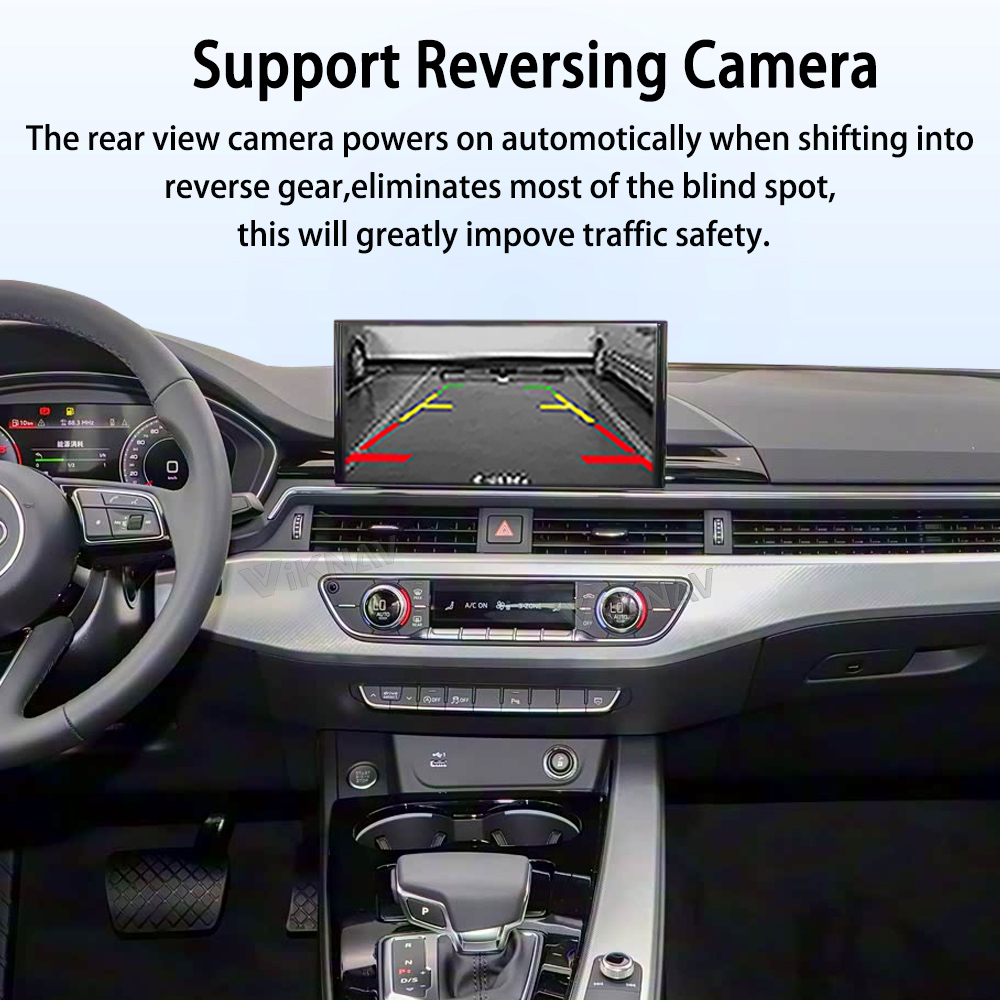 Viknav Linux System Decoder Box for AUDI A3 A4 A5 Q3 Q5 2019-2023 Upgrade Interface Wireless Carplay Android Auto Decoding Box Autolink Airplay