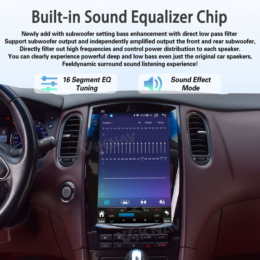 Viknav 12.1 inch Android Car Stereo For Infiniti QX50 EX25 2010-2017 Wireless CarPlay & Android Auto GPS Navigation Head Unit