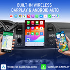 VIKNAV 13.8 Inch Car Radio For GMC SIERRA Chevrolet Silverado 2007-2012 GPS Navigation Upgrade Android Auto Stereo Screen Wireless Carplay