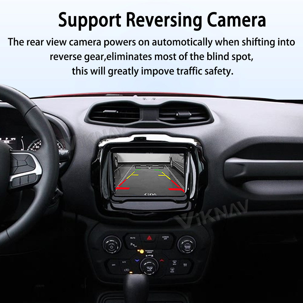 Viknav Linux System Wireless Carplay Android Auto Decoder Box for Jeep Renegade Upgrade Interface Autolink Airplay Decoding Box