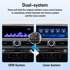VIKNAV Wireless CarPlay Android Auto Decoder Linux Interface Box Upgrade for Lexus GS 2007–2020