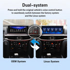 VIKNAV Wireless CarPlay Android Auto Decoder Linux Interface Box Upgrade for Lexus LX 570 2009-2021