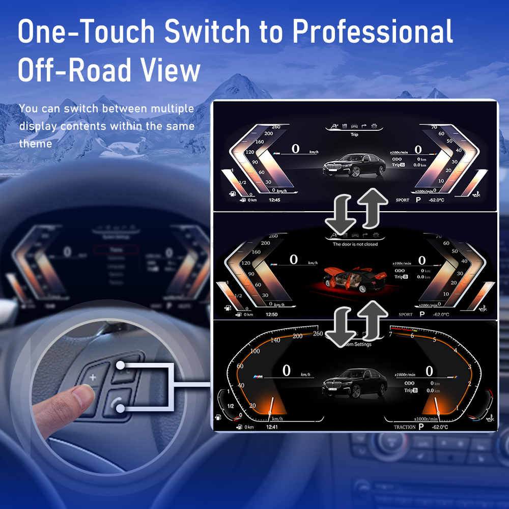 Viknav 11 inch Digital Gauge Cluster for BMW X1 E84 2009-2015 LCD Car Digital Speedometer Dashboard Panel
