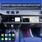 VIKNAV Dual 12.3 Inch Android Car Radio for Porsche Macan 2018 2019 2020 2021 2022 2023 2024 Auto Stereo Screen Upgrade Wireless Carplay GPS Navigation Multimedia Player Head Unit