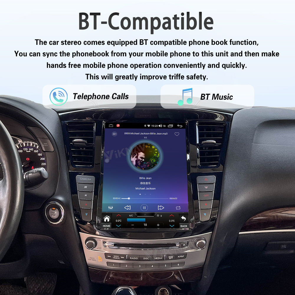 Viknav 12.1 inch Android Car Stereo For Infiniti QX60 JX35 2011-2020 Wireless CarPlay & Android Auto GPS Navigation Head Unit