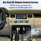 Viknav Android Radio AC Panel For Land Rover Range Sport L320 2009-2013 Wireless Carplay Android Auto Radio Touch Screen GPS Navigation Multimedia Player Air Conditioning Control