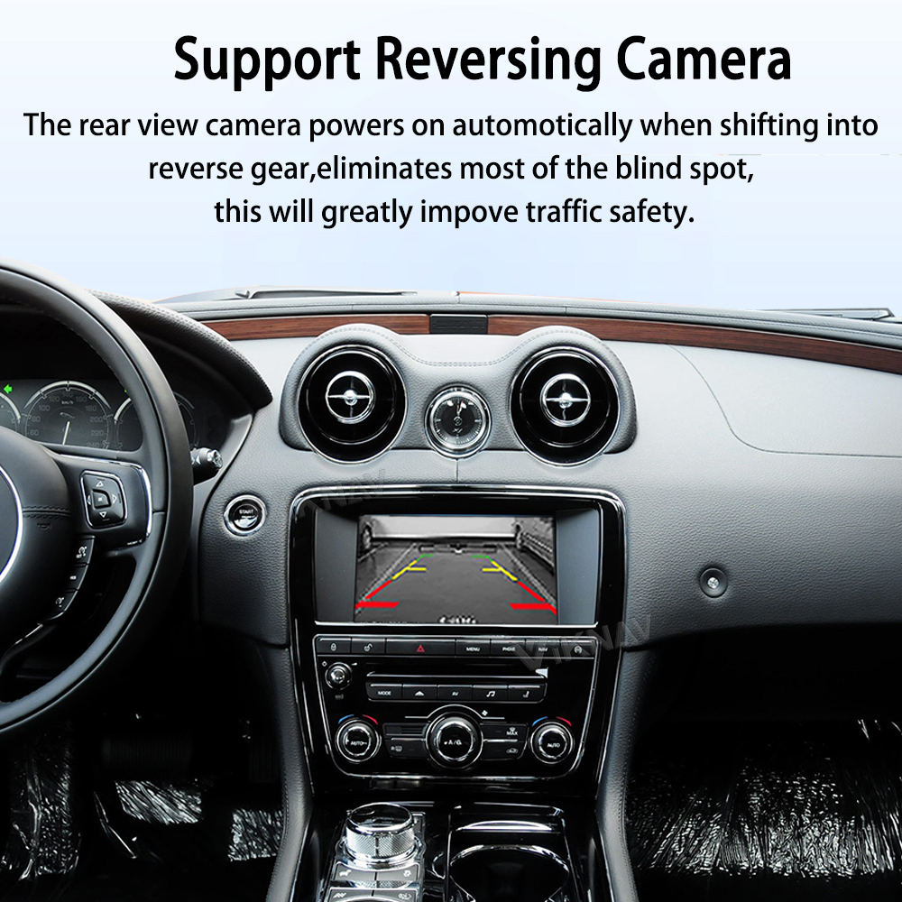 Viknav Linux System Decoder Box For Jaguar XJ XJL 2010-2018 OEM Bosch System Upgrade Interface Wireless Carplay Android Auto Decoder Box Autolink Airplay