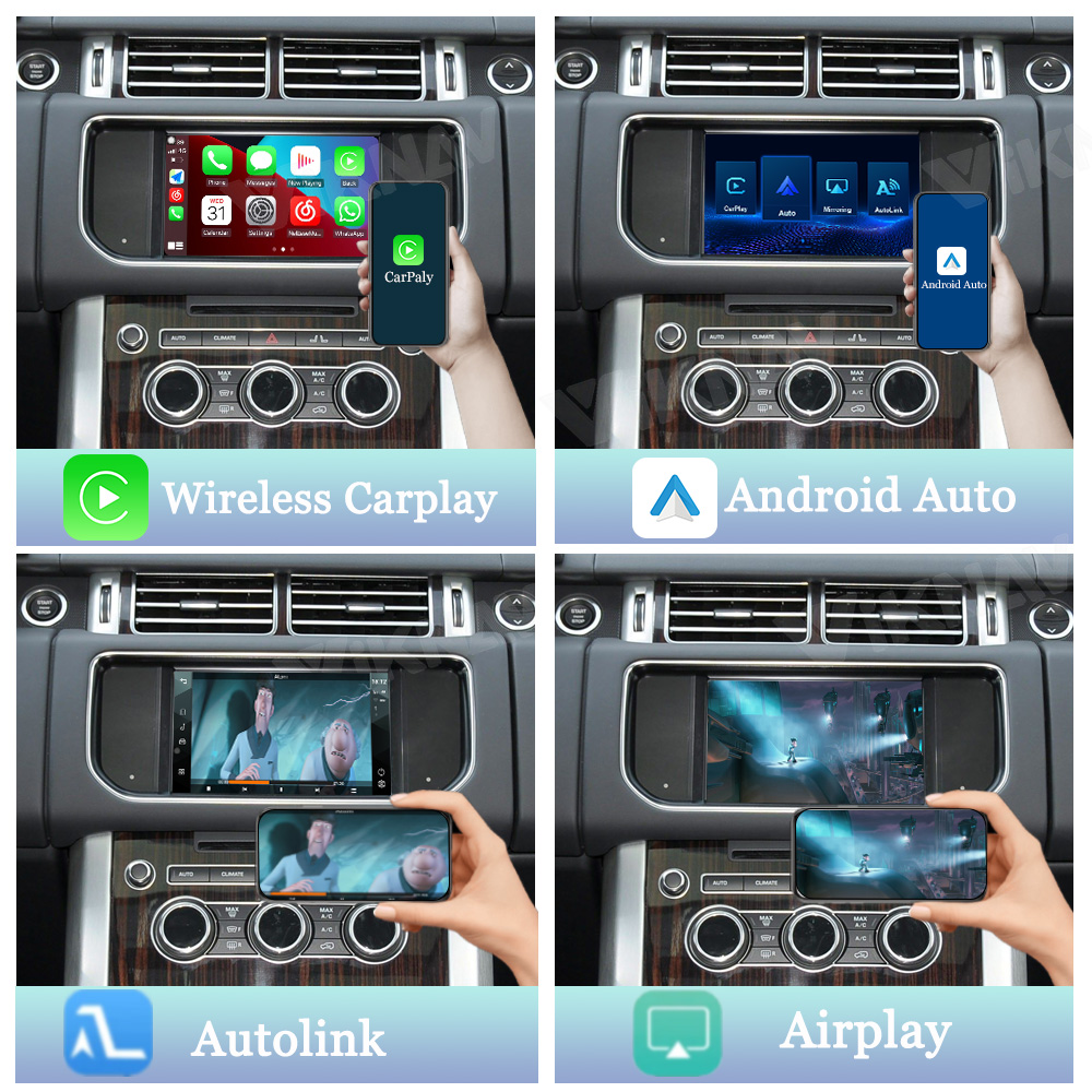 Viknav Linux System Decoder Box For Land Rover Range Rover 2013-2016 OEM Harman System Upgrade Interface Wireless Carplay Android Auto Decoder Box Autolink Airplay