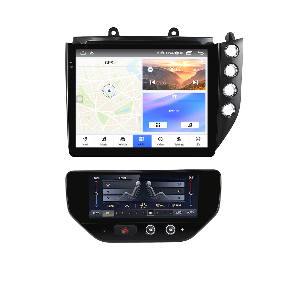 VIKNAV 10 Inch Android Car Radio for Maserati GranTurismo GT GC 2007-2017 Auto Stereo Screen Upgrade Wireless Carplay GPS Navigation Multimedia Player With AC Panel