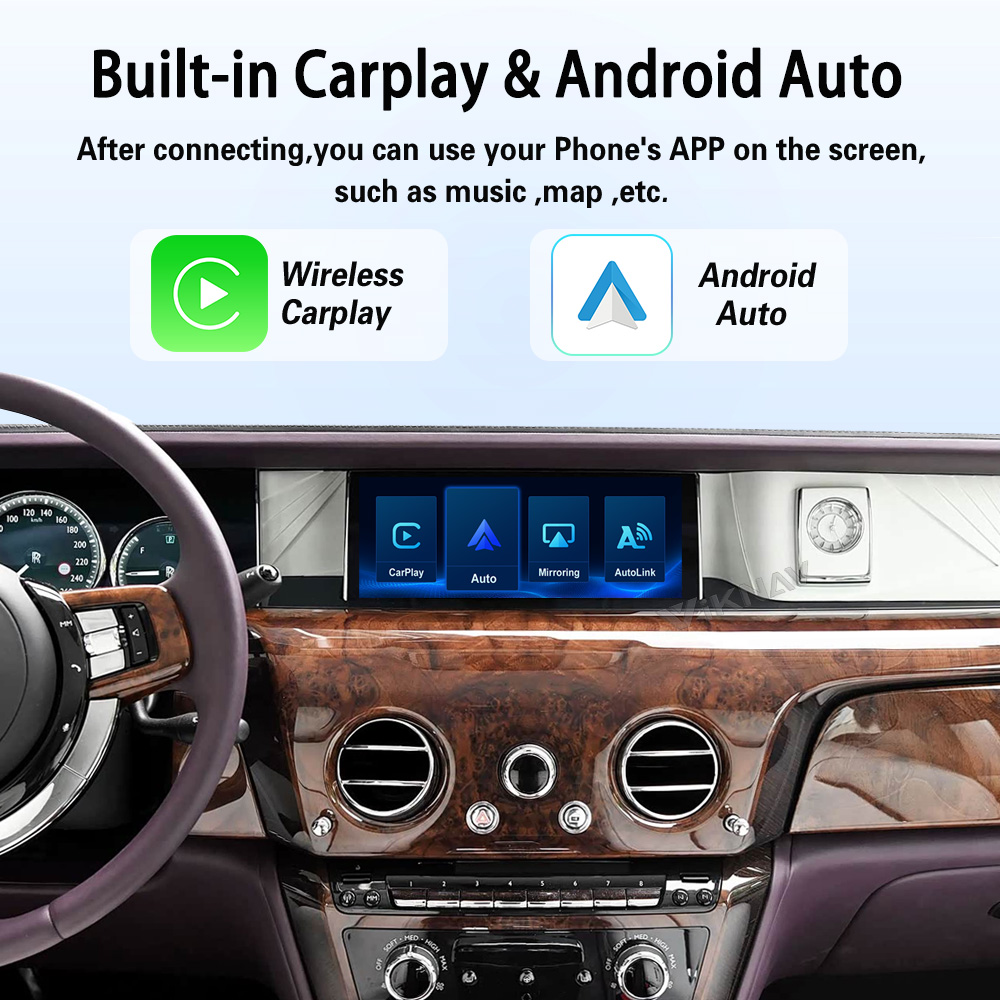 Viknav Linux System Decoder Box for Rolls-Royce Phantom 2017-2018 Upgrade Interface Wireless Carplay Android Auto Decoding Box Autolink Airplay