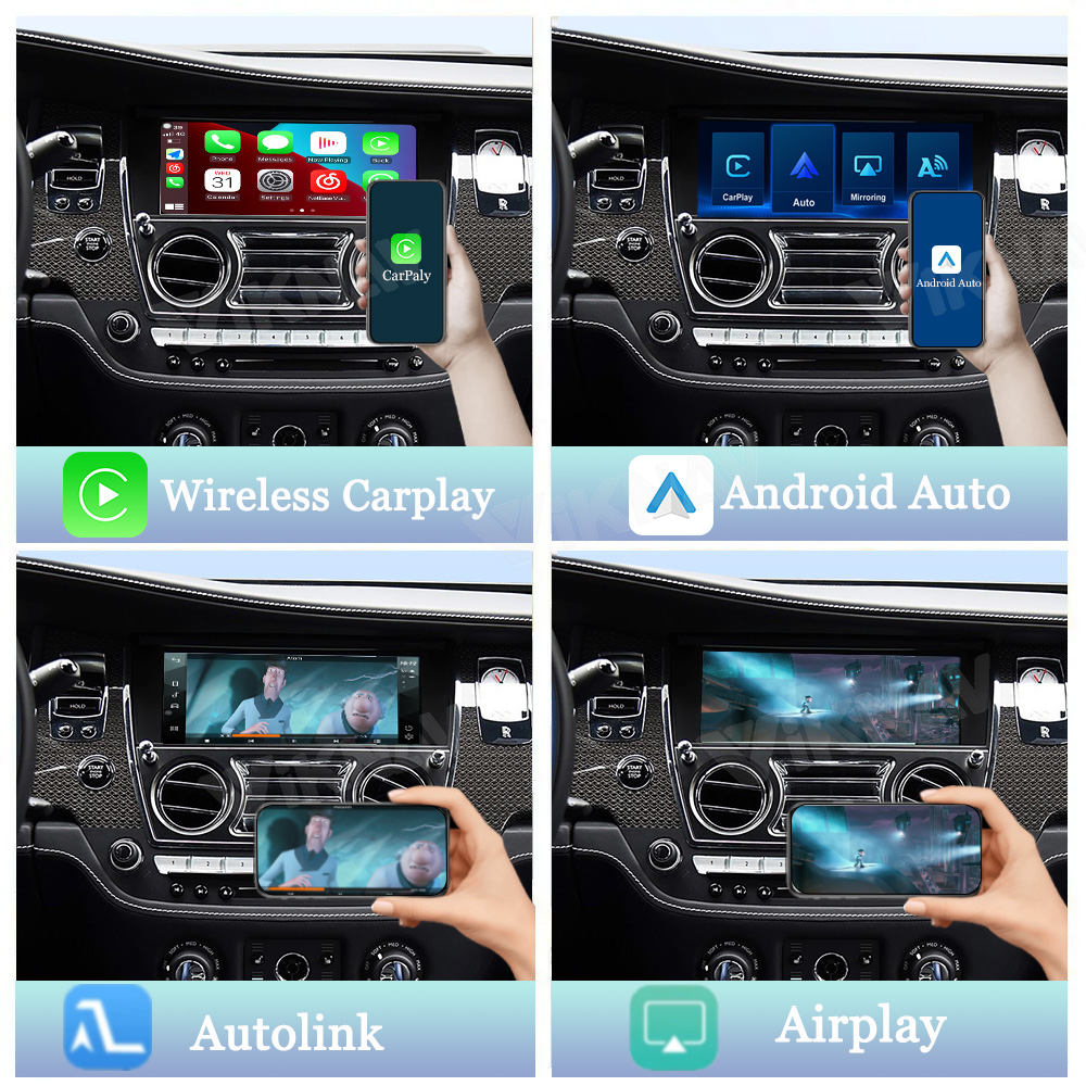 Viknav Linux System Decoder Box for Rolls-Royce Wraith 2013-2018 Upgrade Interface Wireless Carplay Android Auto Decoding Box Autolink Airplay