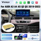 Viknav Linux System Decoder Box for AUDI A3 A4 A5 Q3 Q5 2019-2023 Upgrade Interface Wireless Carplay Android Auto Decoding Box Autolink Airplay