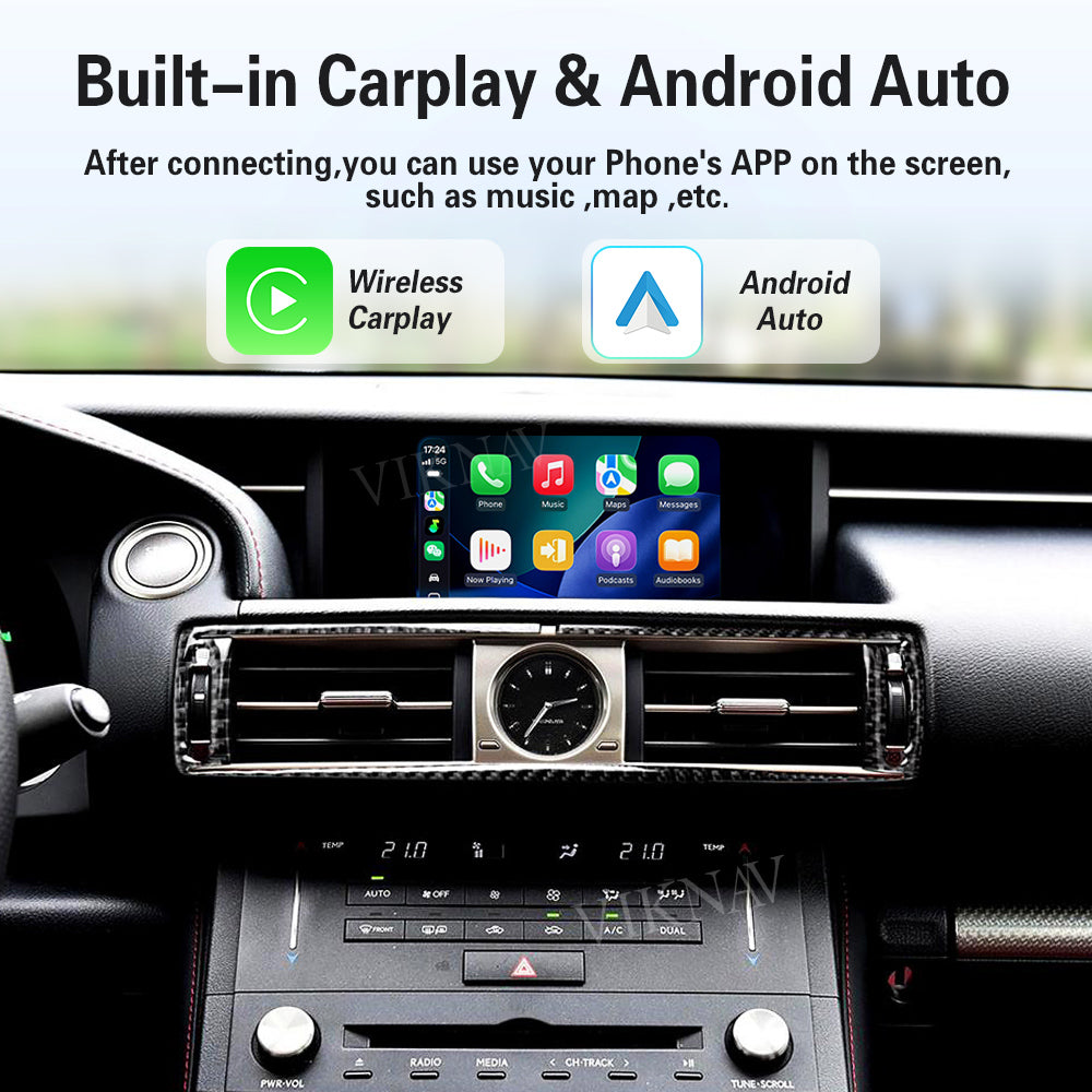 VIKNAV Wireless CarPlay Android Auto Decoder Linux Interface Box Upgrade for Lexus RC 2015–2020