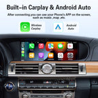 VIKNAV Wireless CarPlay Android Auto Decoder Linux Interface Box Upgrade for Lexus LS 2007-2022