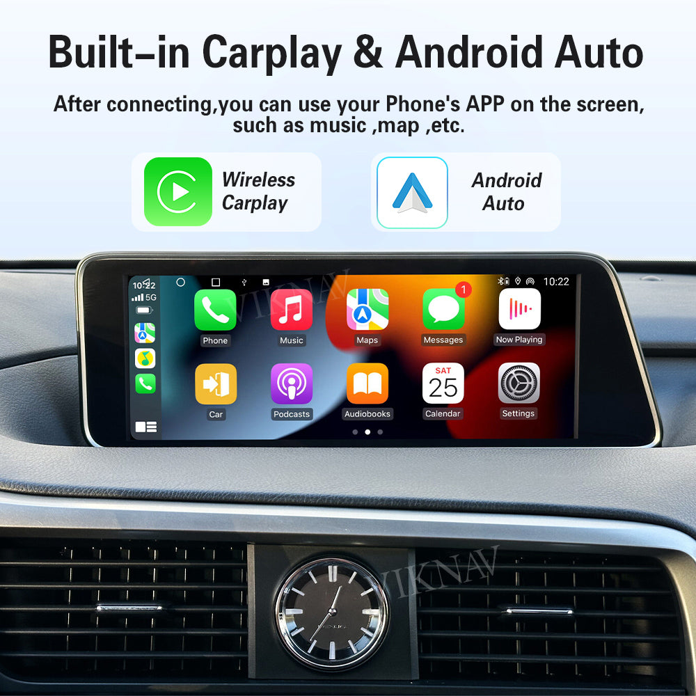 VIKNAV Wireless CarPlay Android Auto Decoder Android 13 Interface Box Qualcomm Snapdragon Upgrade for Lexus RX 2016-2022
