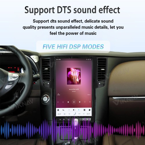 Viknav 13.6 Inch Car Radio For Infiniti FX35 2009-2013 Multimedia Player GPS Carplay 4G WIFI Head Unit Stereo Receiver