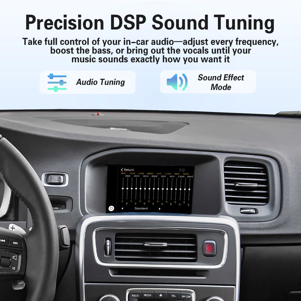 Viknav Linux Box for Volvo S60 V60 V40 2015-2022 Built-in GPS Remote Control Wireless Apple CarPlay Android Auto
