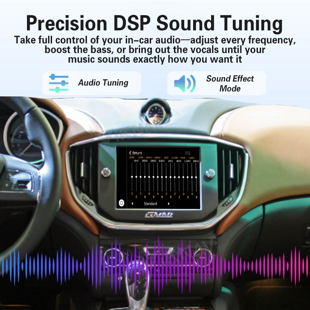 Viknav Linux System Wireless Carplay Android Auto Decoder Box for Maserati Ghibli 2014 Upgrade Interface Autolink Airplay Decoding Box