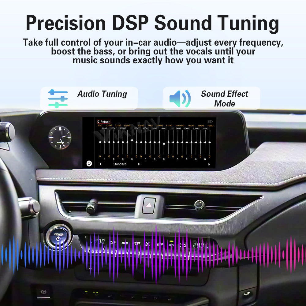 VIKNAV Wireless CarPlay Android Auto Decoder Linux Interface Box Upgrade for Lexus UX 2019-2022