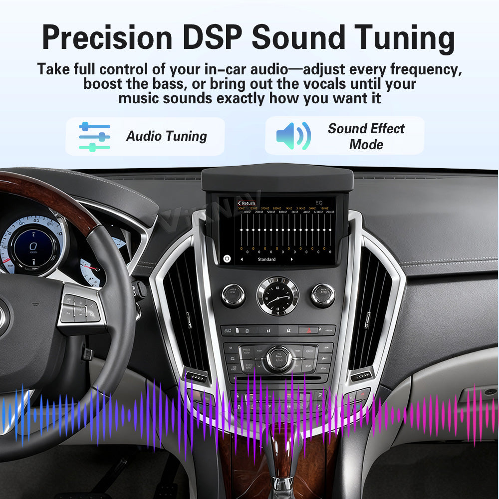 Viknav Linux System Decoder Box For Cadillac SRX 2009-2012 OEM Harman System Upgrade Interface Wireless Carplay Android Auto Decoder Box Autolink Airplay