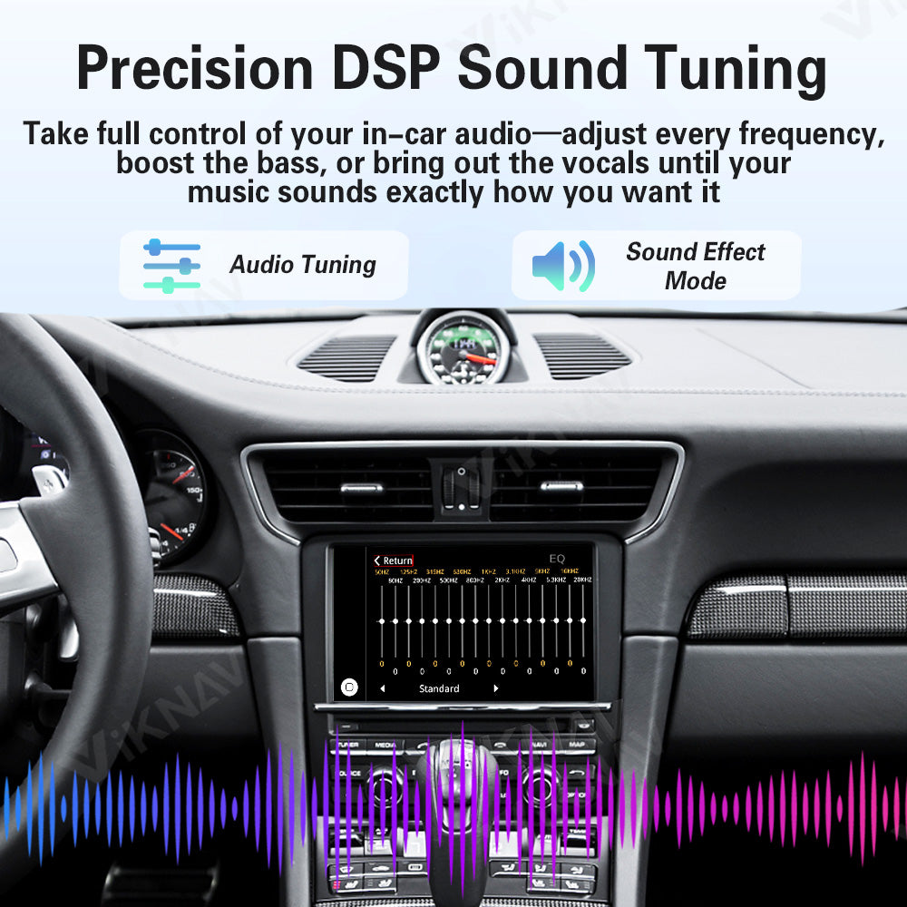 Viknav Linux System Wireless Carplay Android Auto Decoder Box for Porsche 911 2006-2018 Upgrade Interface Autolink Airplay Decoding Box