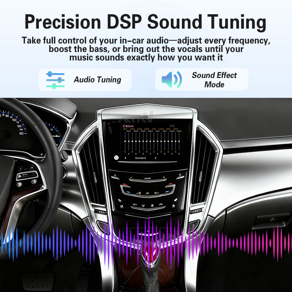 Viknav Linux System Decoder Box For Cadillac SRX 2013-2015 OEM Harman System Upgrade Interface Wireless Carplay Android Auto Decoder Box Autolink Airplay