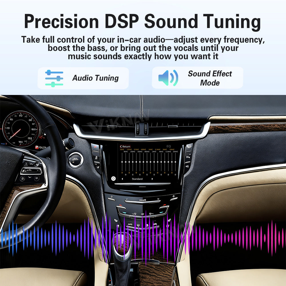 Viknav Linux System Decoder Box For Cadillac XTS 2013-2017 OEM Harman System Upgrade Interface Wireless Carplay Android Auto Decoder Box Autolink Airplay