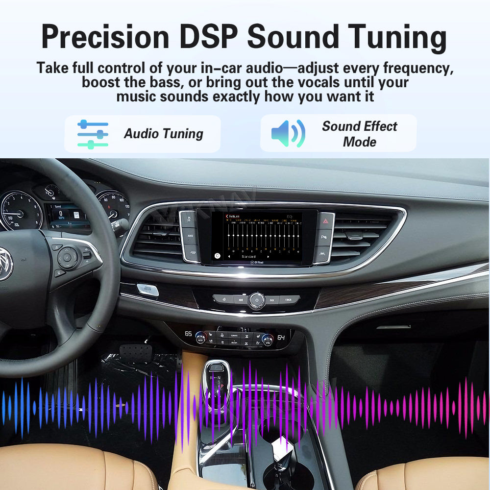 Viknav Linux System Decoder Box For Buick Enclave 2014-2019 OEM Harman System Upgrade Interface Wireless Carplay Android Auto Decoder Box Autolink Airplay