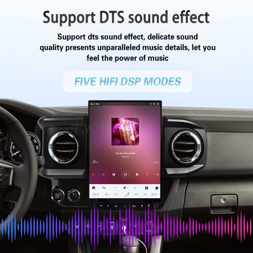 Viknav Android 13.6 Inch Car Radio For Toyota Tacoma 2016-2023 Wireless Carplay Android Auto Multimedia player GPS Navigation Auto StereoTouch Screen