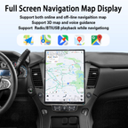 Viknav 15.6 inch Touch Screen Android Car Radio For Chevrolet Tahoe Suburban GMC Yukon 2014-2020 Wireless Carplay GPS Navigation With 13 Inch Car Digital Cluster