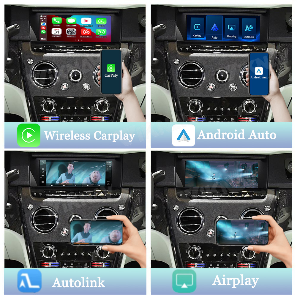Viknav Linux System Decoder Box for Rolls-Royce Cullinan 2015 Dawn 2016-2018 Upgrade Interface Wireless Carplay Android Auto Decoding Box Autolink Airplay