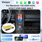 Viknav Linux System Decoder Box for MacLaren 12C 650S 625C 675LT 570S 540C 600LT Upgrade Interface Wireless Carplay Android Auto Decoding Box Autolink Airplay