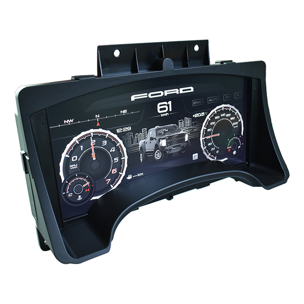 Viknav 13.1 Inch Digital Cluster Dashboard For Ford Raptor F150 2009-2014 LCD Digital Instrument Full Screen Upgrade Automotive Replacement Speedometer Panel Gauges