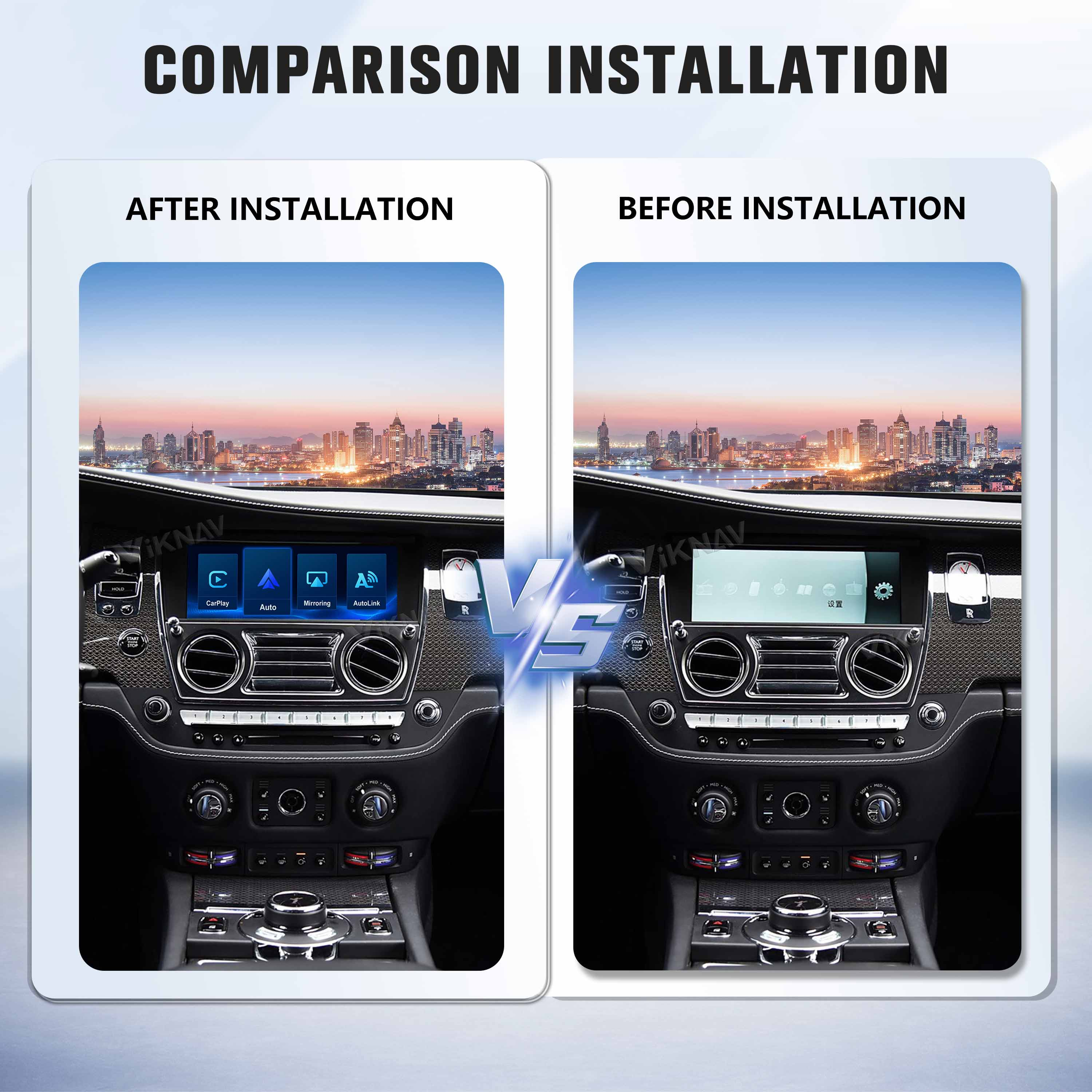 Viknav Linux System Decoder Box for Rolls-Royce Wraith 2013-2018 Upgrade Interface Wireless Carplay Android Auto Decoding Box Autolink Airplay