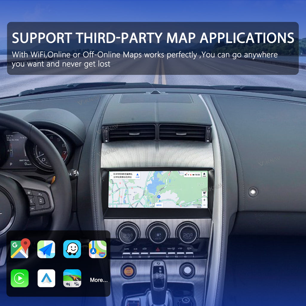 VIKNAV 10.25 Inch Android Car Radio For Jaguar F-TYPE Roadster 2013-2015 Auto Stereo Screen Upgrade Wireless Carplay GPS Navigation Multimedia Player