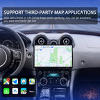 VIKNAV 13 Inch Android Car Radio AC Panel for Jaguar XJ XJL XJR 2010-2019 Auto Stereo Screen Upgrade Wireless Carplay GPS Navigation Multimedia Player