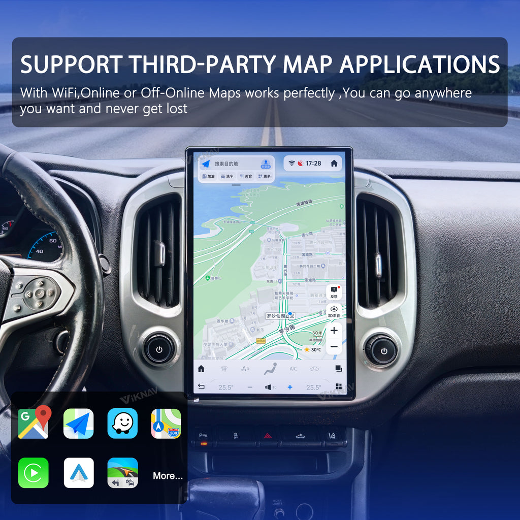 VIKNAV 14.4 Inch Car Radio For Chevrolet Colorado GMC Canyon 2014-2022 Upgrade Android Auto Stereo Screen Wireless Carplay