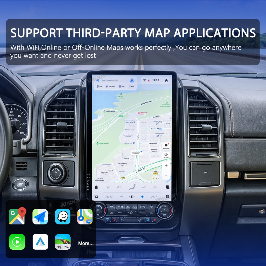 VIKNAV 14.4 Inch Android Car Radio For Ford Expedition 2015-2022 Auto Stereo Screen Upgrade