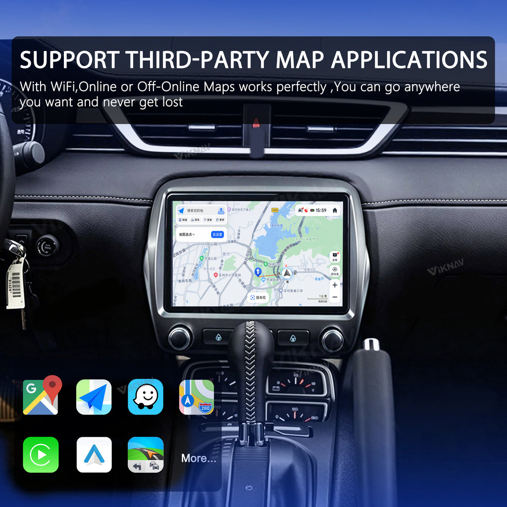 VIKNAV 9 Inch Android Car Radio Auto Stereo for Chevrolet Camaro 2010 2011 2012 2013 2014 2015 Screen Upgrade Wireless Carplay GPS Navigation Multimedia Player Head Unit