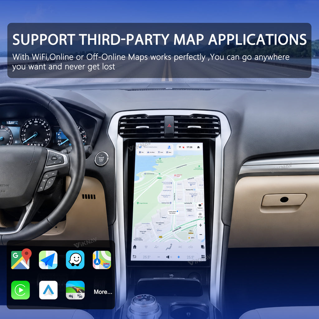 VIKNAV 14.4 Inch Android Car Radio For Ford Mondeo 2013-2021 Auto Stereo Screen Upgrade