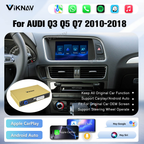 Viknav Linux System Decoder Box for AUDI Q3 Q5 Q7 2010-2018 Upgrade Interface Wireless Carplay Android Auto Decoding Box Autolink Airplay