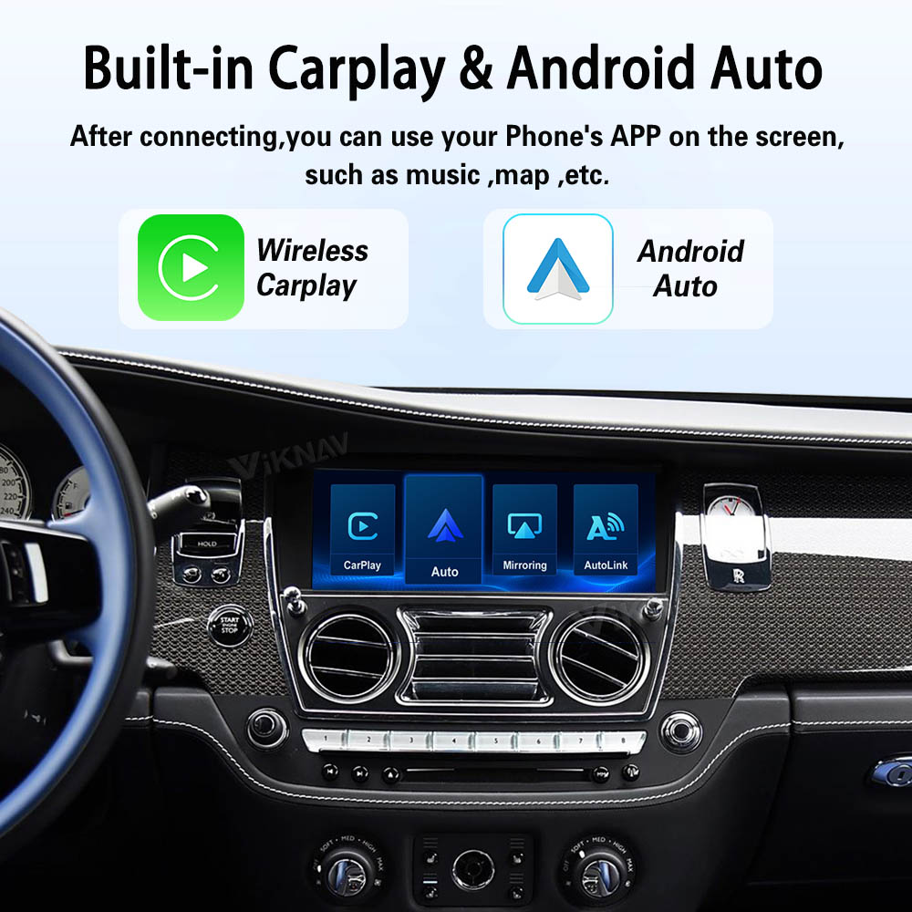 Viknav Linux System Decoder Box for Rolls-Royce Wraith 2013-2018 Upgrade Interface Wireless Carplay Android Auto Decoding Box Autolink Airplay