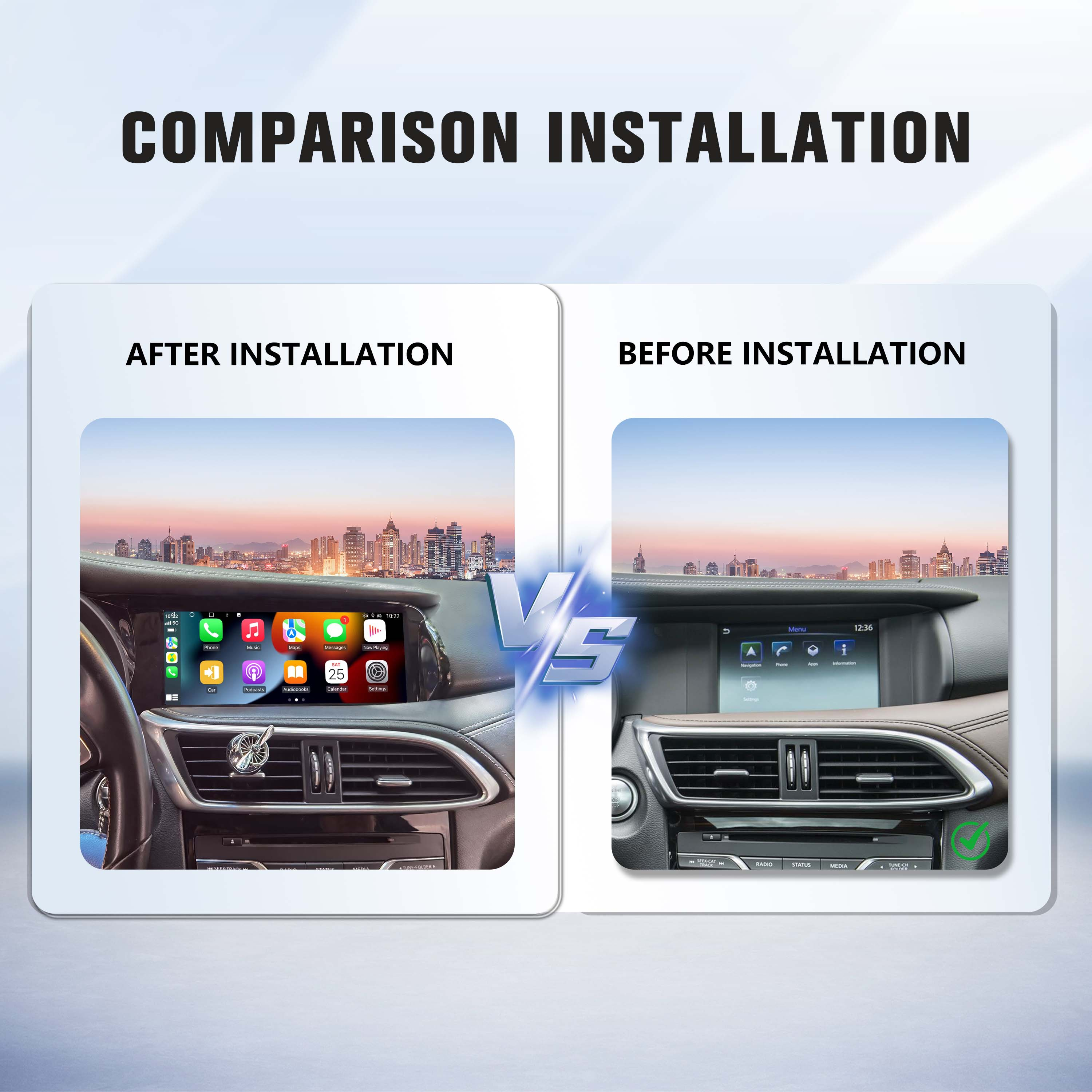 Viknav Android 10.25 inch Car Stereo For Infiniti QX30/Q30 2013-2018 Wireless CarPlay & Android Auto GPS Navigation Head Unit