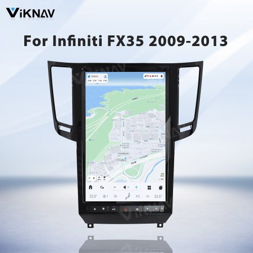 Viknav 13.6 Inch Car Radio For Infiniti FX35 2009-2013 Multimedia Player GPS Carplay 4G WIFI Head Unit Stereo Receiver